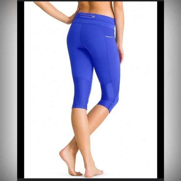 Women’s  Athleta  DOBBY BE FREE KNICKER Leggings (2)  Purple & Pink size XXS(b5 - Picture 2 of 16